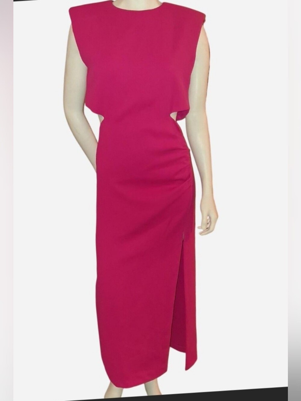 Zara Fuchsia Sleeveless Maxi Dress